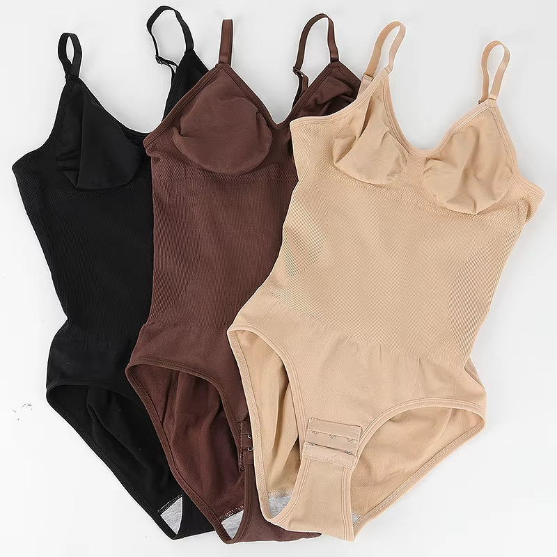 Low Back Bodysuits Shapewear for Women Open Crotch Body Shaper Sexy Tummy Control Push up Corset Tank Top Backless Underwear
