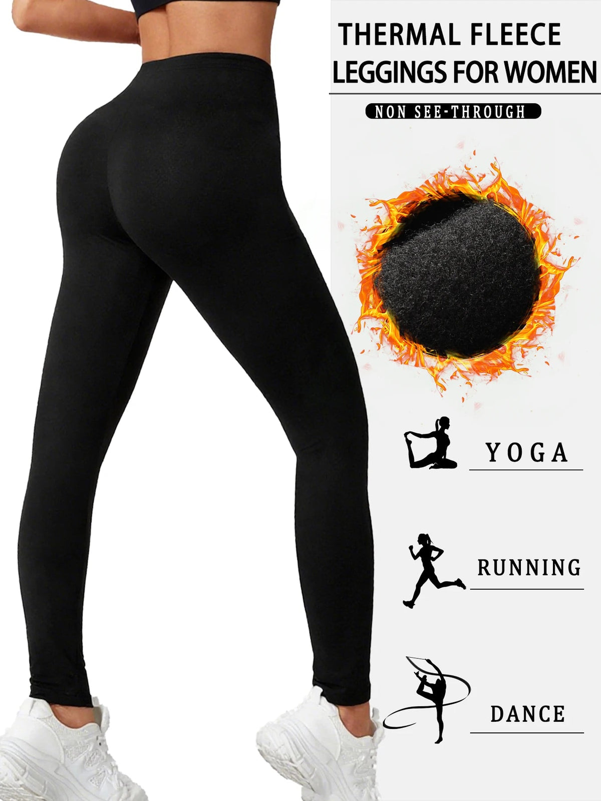 Legging Thermique Taille Haute